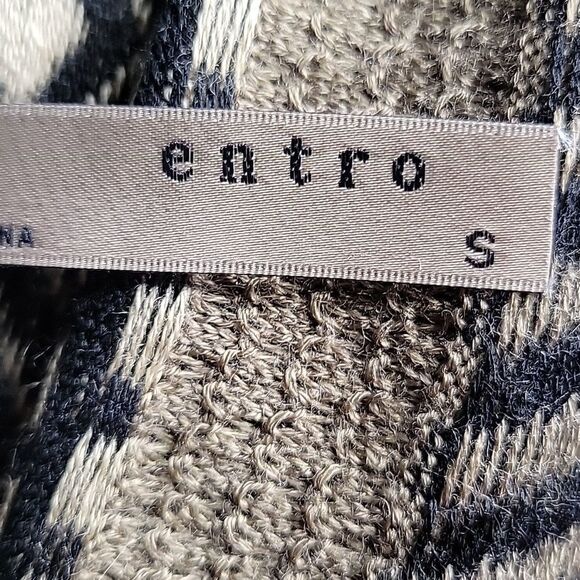 ENTRO Black/Brown/Tan Navajo Pattern Cape Sweater Small - Picture 7 of 7